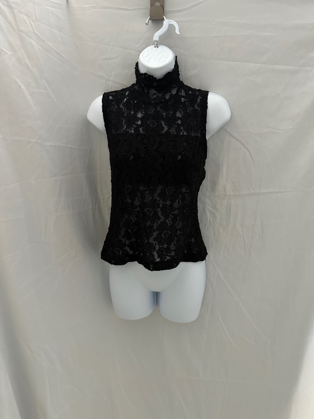 Vintage Kay Celine, sleeveless black top, size 3